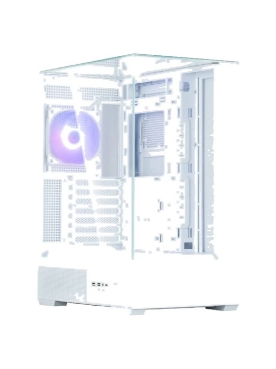 Корпус Zalman P40 Prism без БП, 2xUSB3.0, 1xUSBType-C, 1x120мм ARGB, VGA ___мм, LCS ready, TG 3x Panels, ATX, чёрный