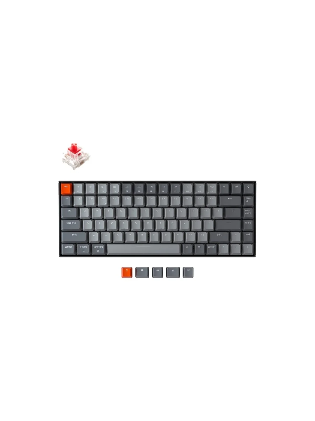 Клавиатура Keychron K2 84 Key Gateron Hot-Swap White LED Blue