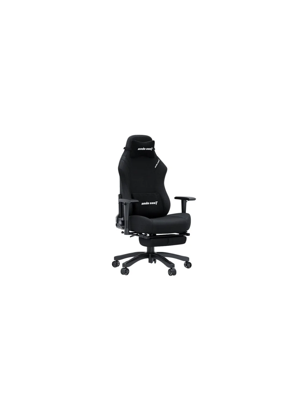 Кресло AndaSeat Luna Pro, льняная ткань, 1D-Armrests, чёрный