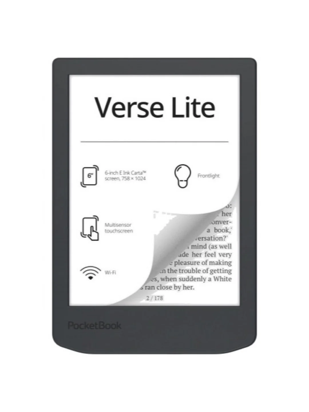 Электронная книга PocketBook 619 Verse Lite, Midnight Grey,PB619-T-CIS 2