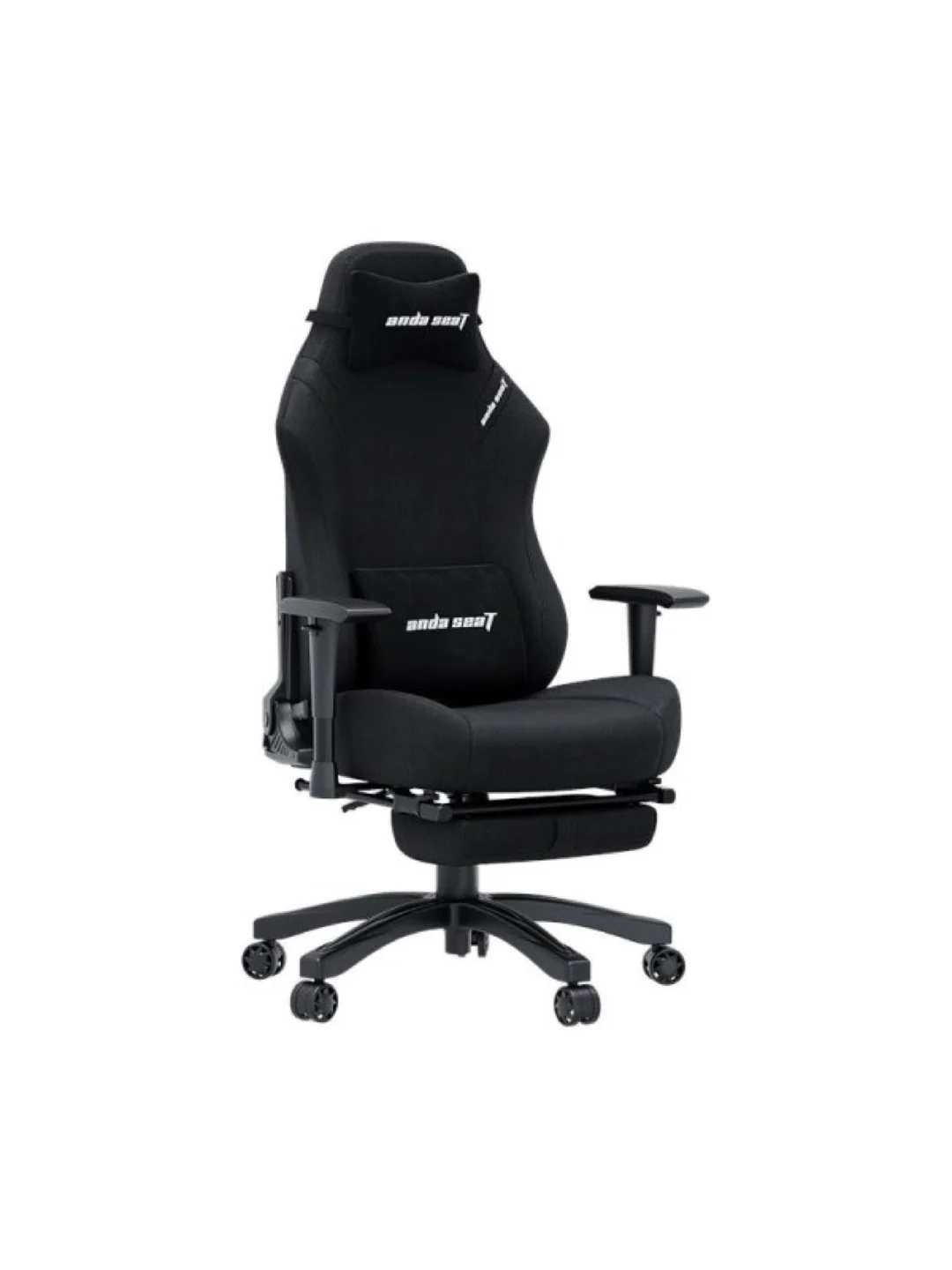 Кресло AndaSeat Luna Pro, льняная ткань, 1D-Armrests, чёрный 2