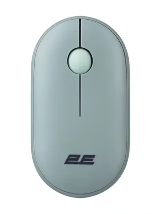 2E MF300 Silent simsiz sichqoncha Kulrang yashil