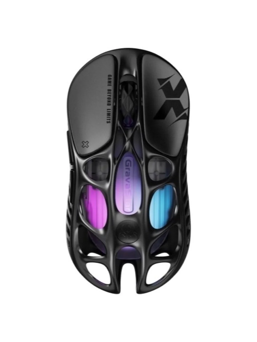 Мышь GravaStar Mercury X, BT/WL/USB-A, RGB, чорний 2