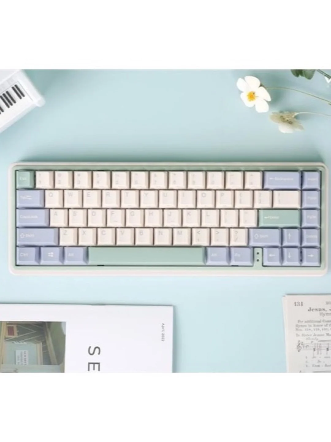 Клавиатура Varmilo Minilo VXT67 HOT-SWAP Eucalyptus Gateron G Pro 2.0 Yellow EN