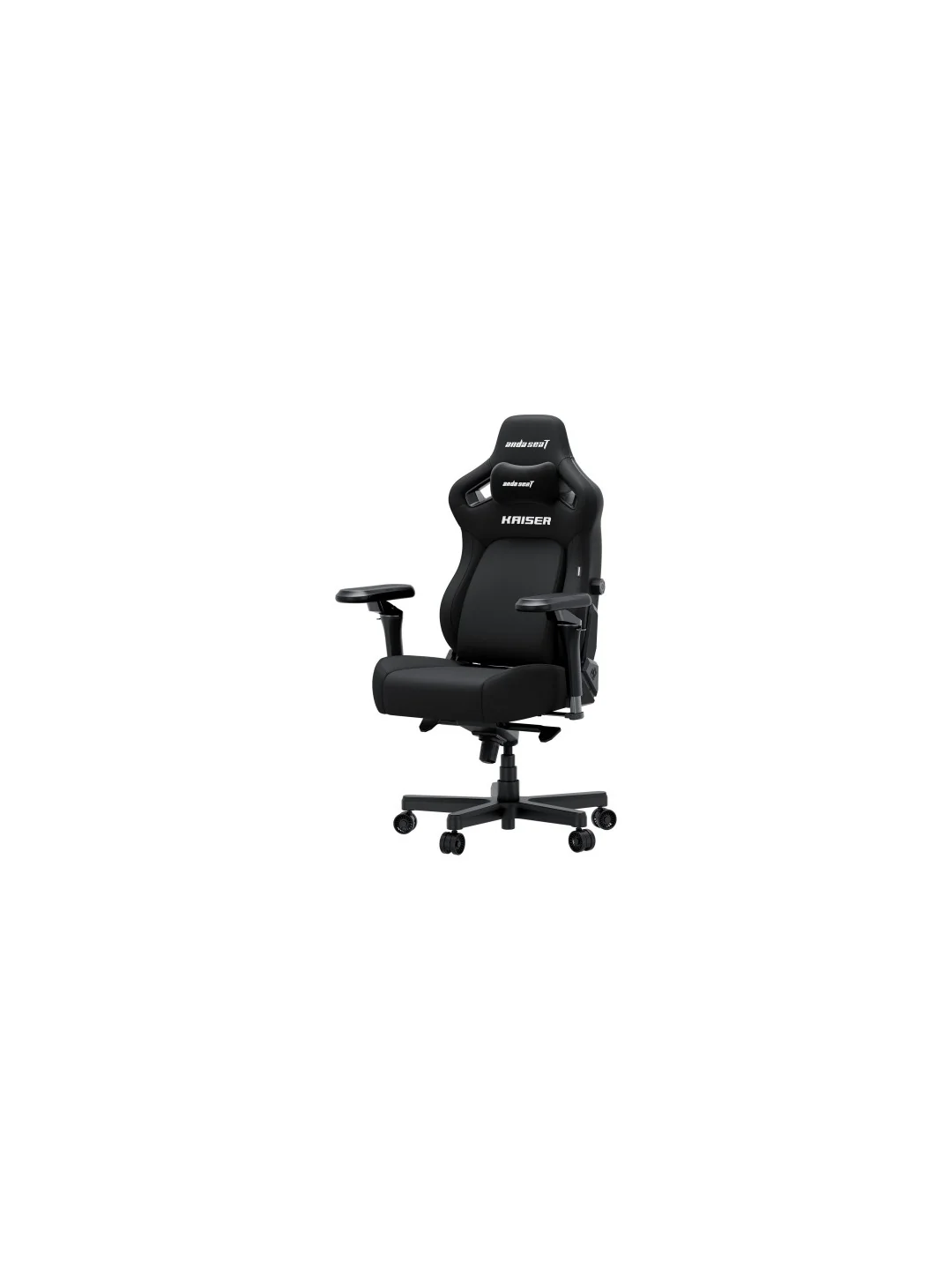 Кресло AndaSeat Kaiser 4 V2, льняная ткань, 6D-Armrests, чёрный