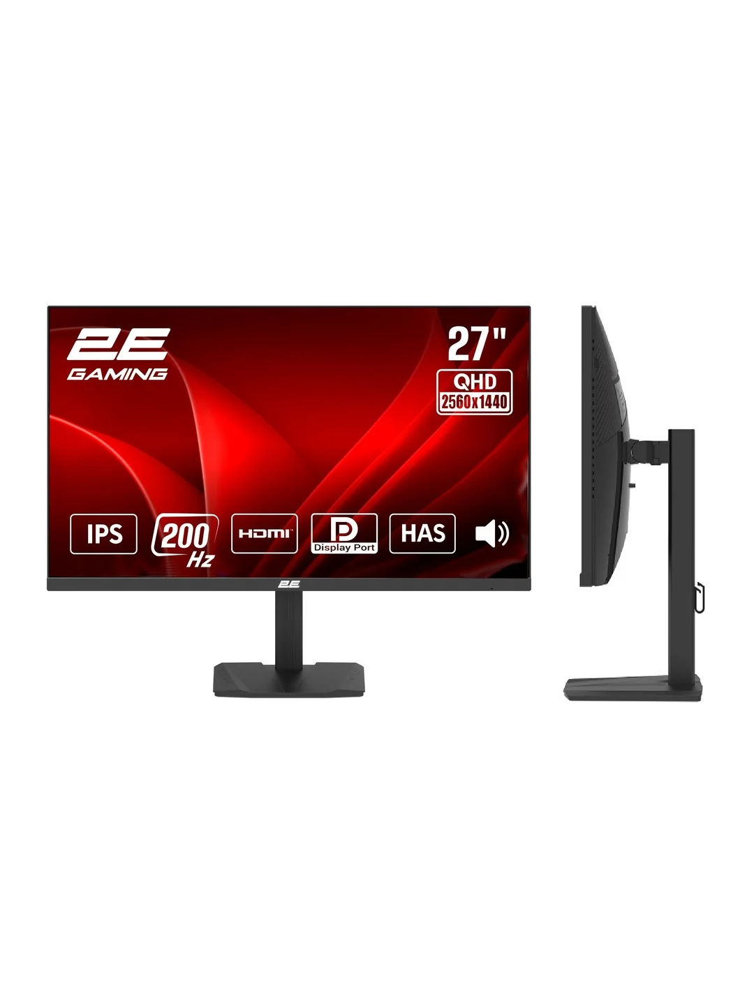 Игровой монитор 2E GAMING 27" G2726BH 2K QHD IPS 200Hz 1ms HAS Pivot Black