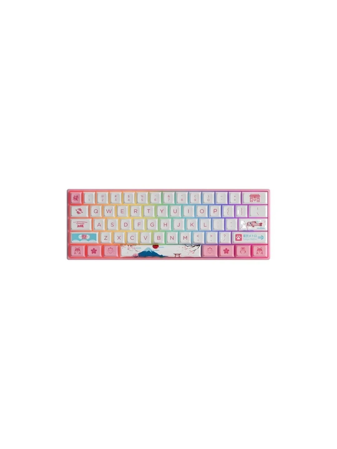Клавиатура Akko 3061S World Tour Tokyo R2 RGB Hotswappable CS Jelly Purple RGB