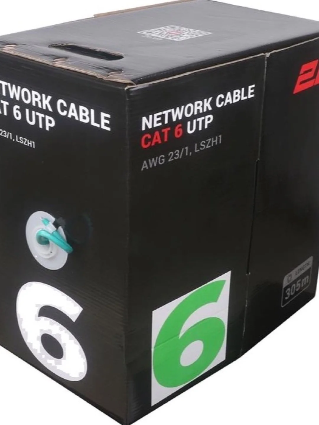 СКС CAT 6 UTP 305m AWG 23/1 LSZH-1 зеленый