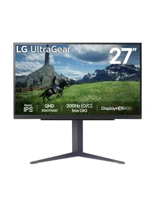 LG - 27" 27GS85Q-B UltraGear, IPS, 1ms, 200Hz, QHD (2560×1440), HDMI+Display Port, NVIDIA® G-SYNC®, AMD FreeSync™