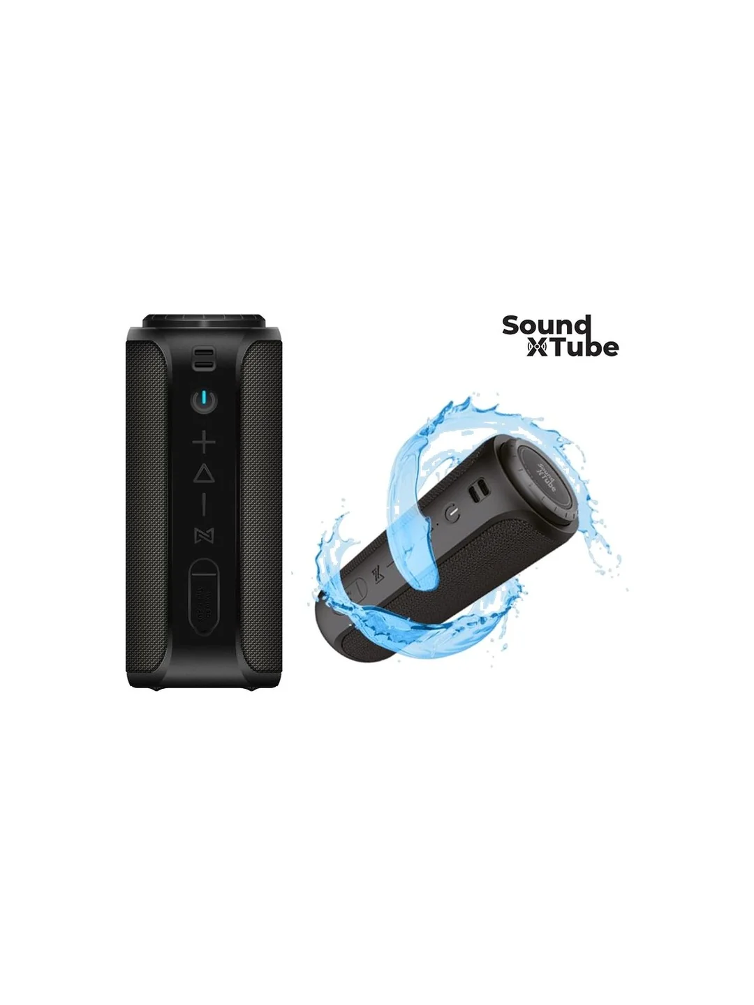 Акустическая система 2E SoundXTube TWS, MP3, Wireless, Waterproof Black