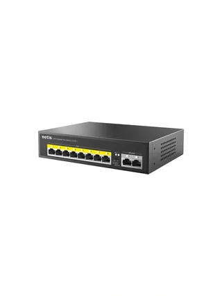 Netis P110C 8xFE PoE kommutator, 2xFE, boshqarilmaydigan
