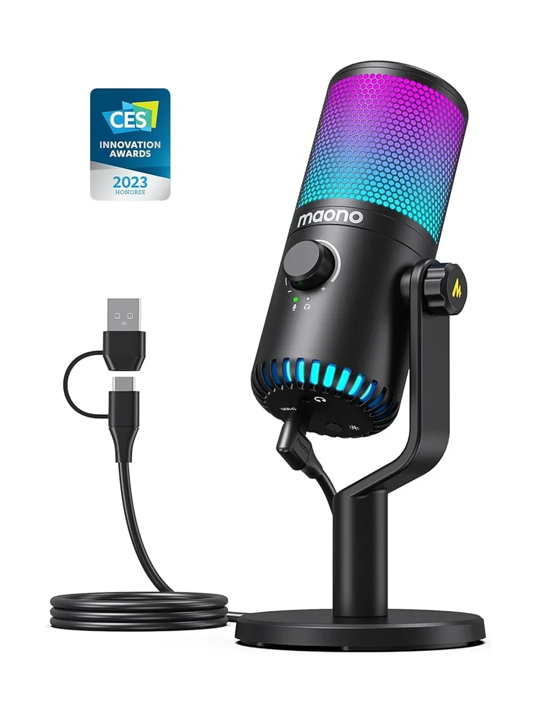 Микрофон Maono DM30 RGB чёрный 2