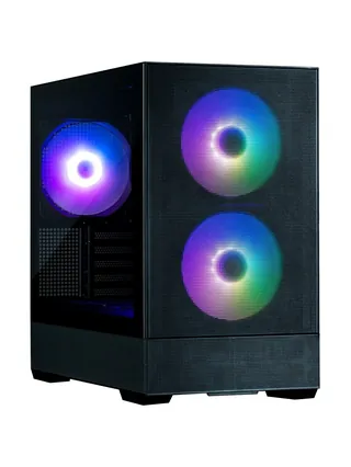 Zalman P30 AIR korpusi BPsiz, 1xUSB3.0, 1xUSBType-C, 3x140mm ARGB, VGA 392mm, LCS tayyor, TG yon panel, mATX, qora