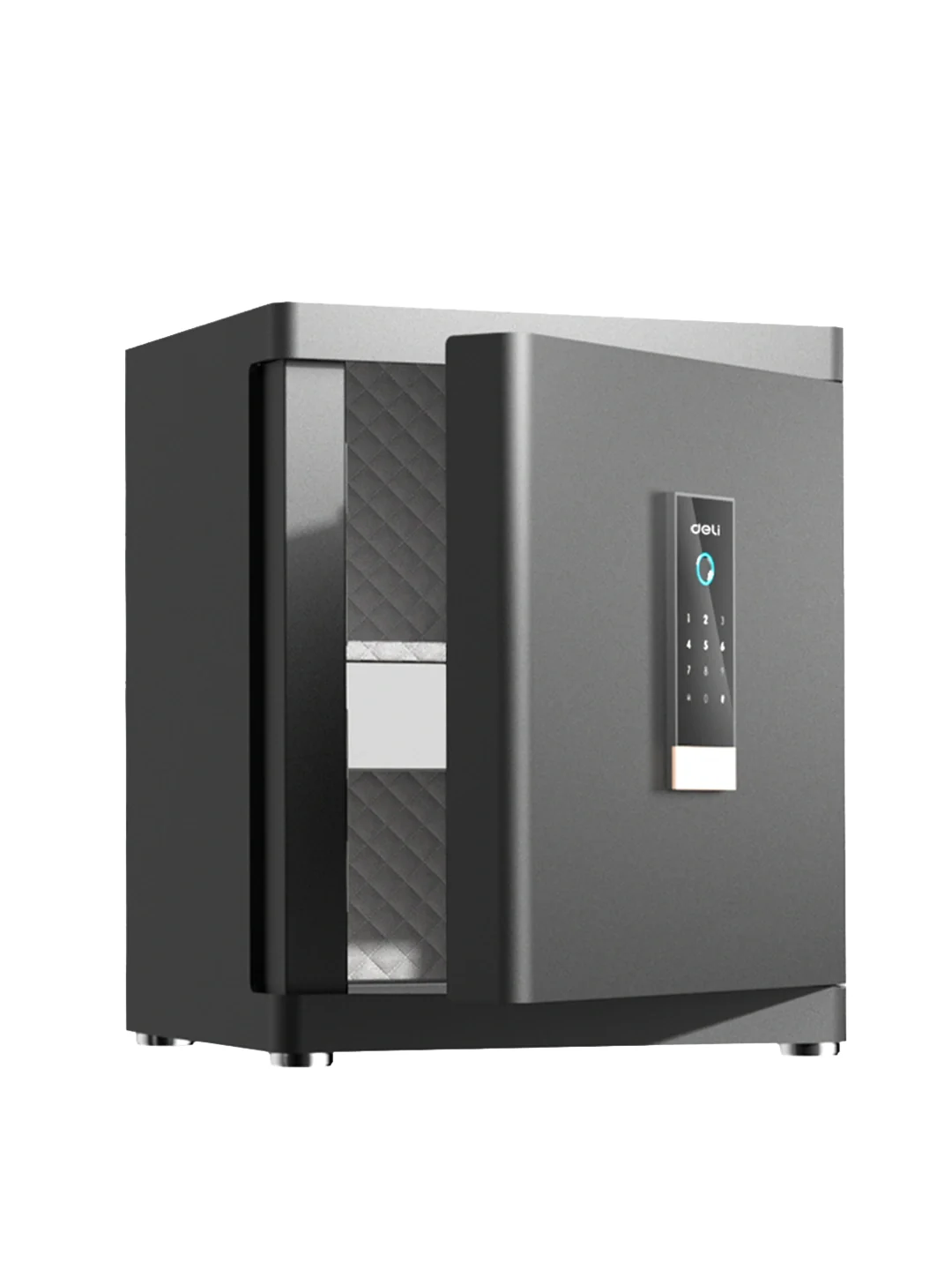 Сейф H460*W380*D320 с отпечатком (чр) ET593 Deli