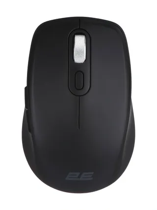 2E MF225 Silent simsiz sichqoncha Qora