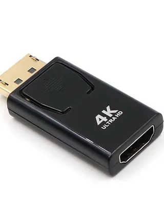 Переходник DP TO HDMI 4K (с коротким кабелем)