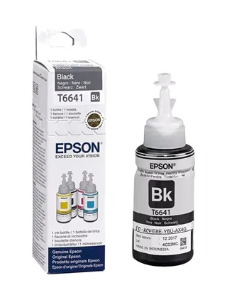 Epson T6641 BK Ink Bottle (70 мл, 4500 стр.) для L1xx/2xx/3xx/4xx/5xx/8xx /L1300/L1800