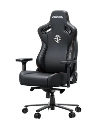 AndaSeat Kaiser 3E, PVX teri, 4D-Armrests, qora kreslo
