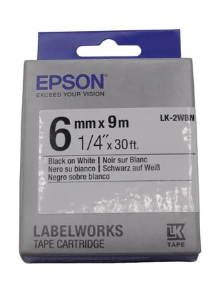 Epson Tape - LK2WBN Std Blk/Wht 6/9 лента 6mm / 9m для LW400 / LW700