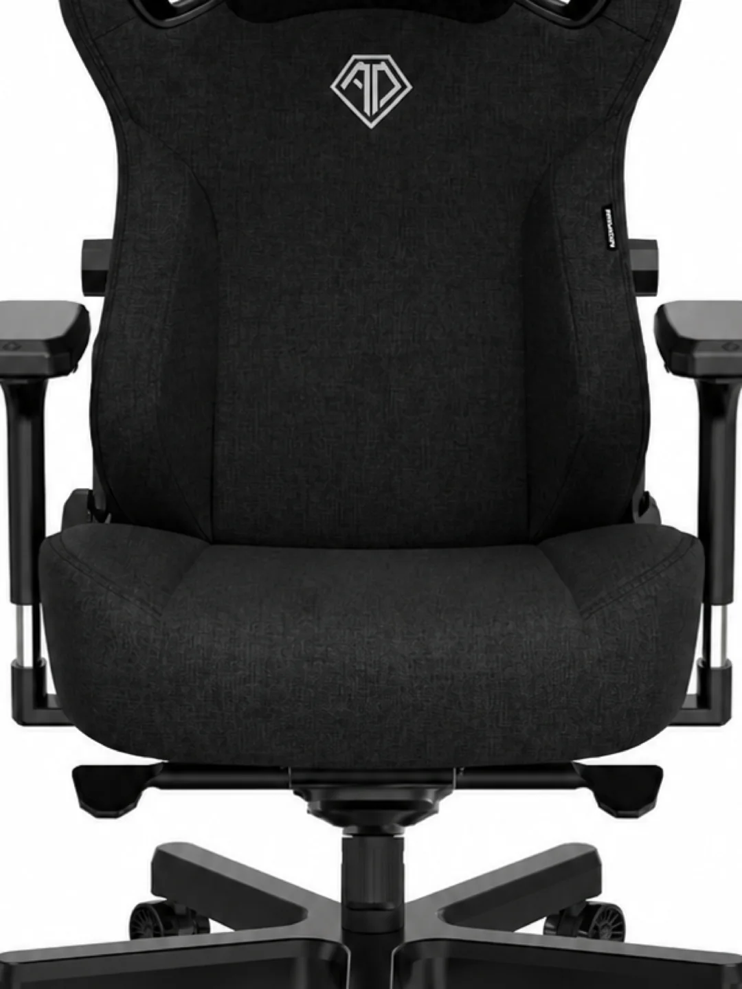 Кресло AndaSeat Kaiser 3E, льняная ткань, 4D-Armrests, чёрный 2