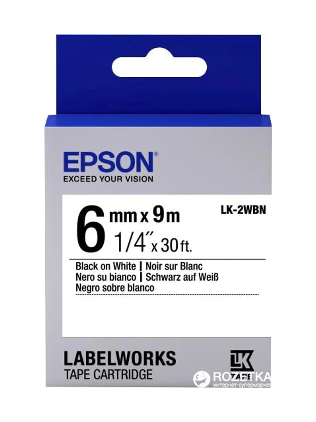 Epson Tape - LK5WBN Std Blk/Wht 18/9 лента 18mm / 9m для LW400 / LW700 2