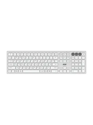 Клавиатура ножничная 2E KS270 WL BT White