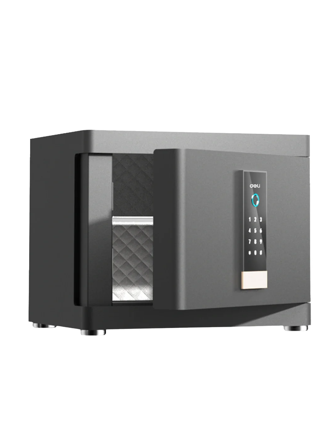 Сейф H310*W380*D290 с отпечатком (чр) ET592 Deli