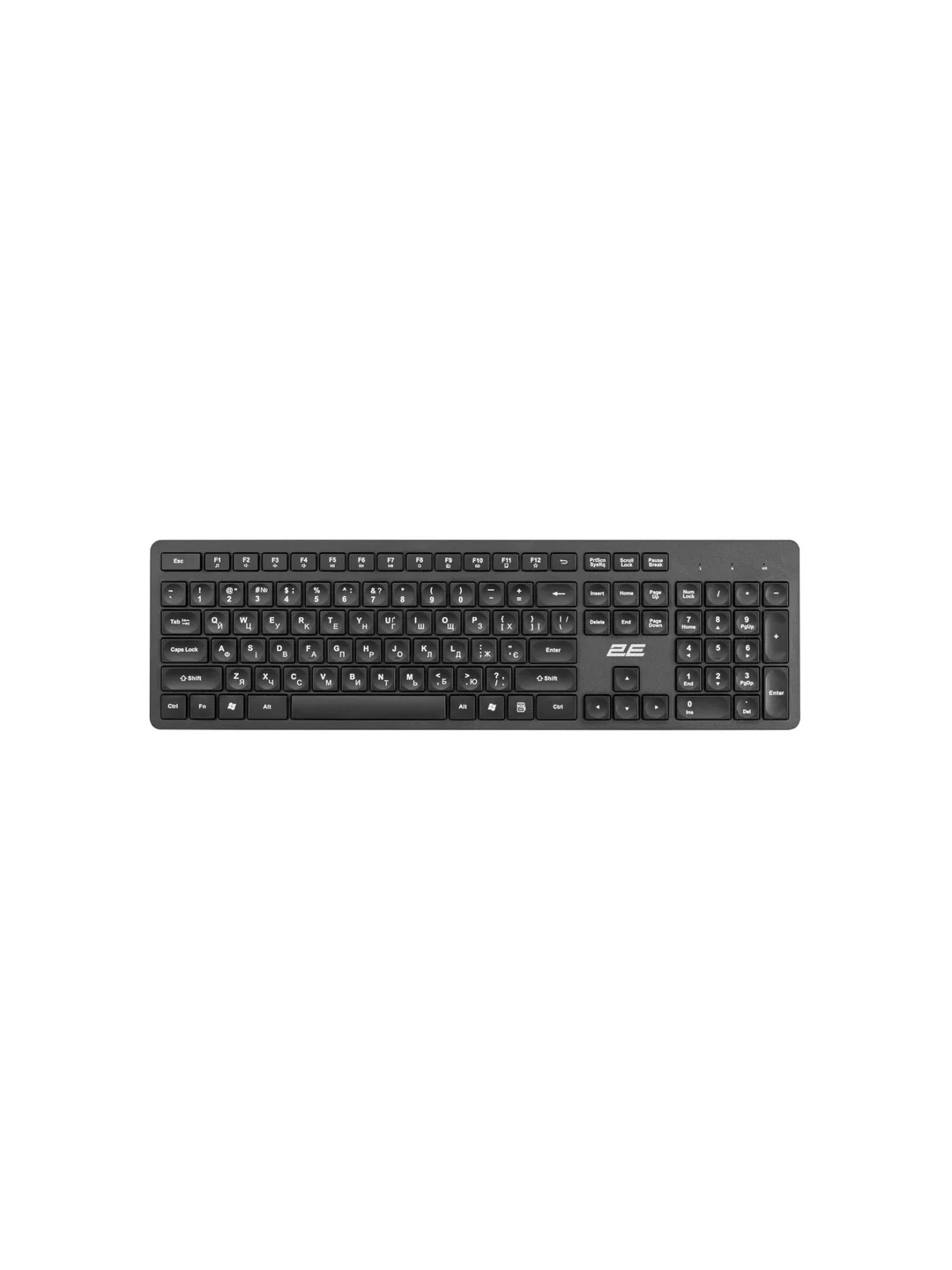 Keyboard 2E KS260 WL BT Black EN/UA/RU