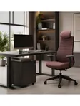 Кресло для персонала WORKNEST бордовый 6