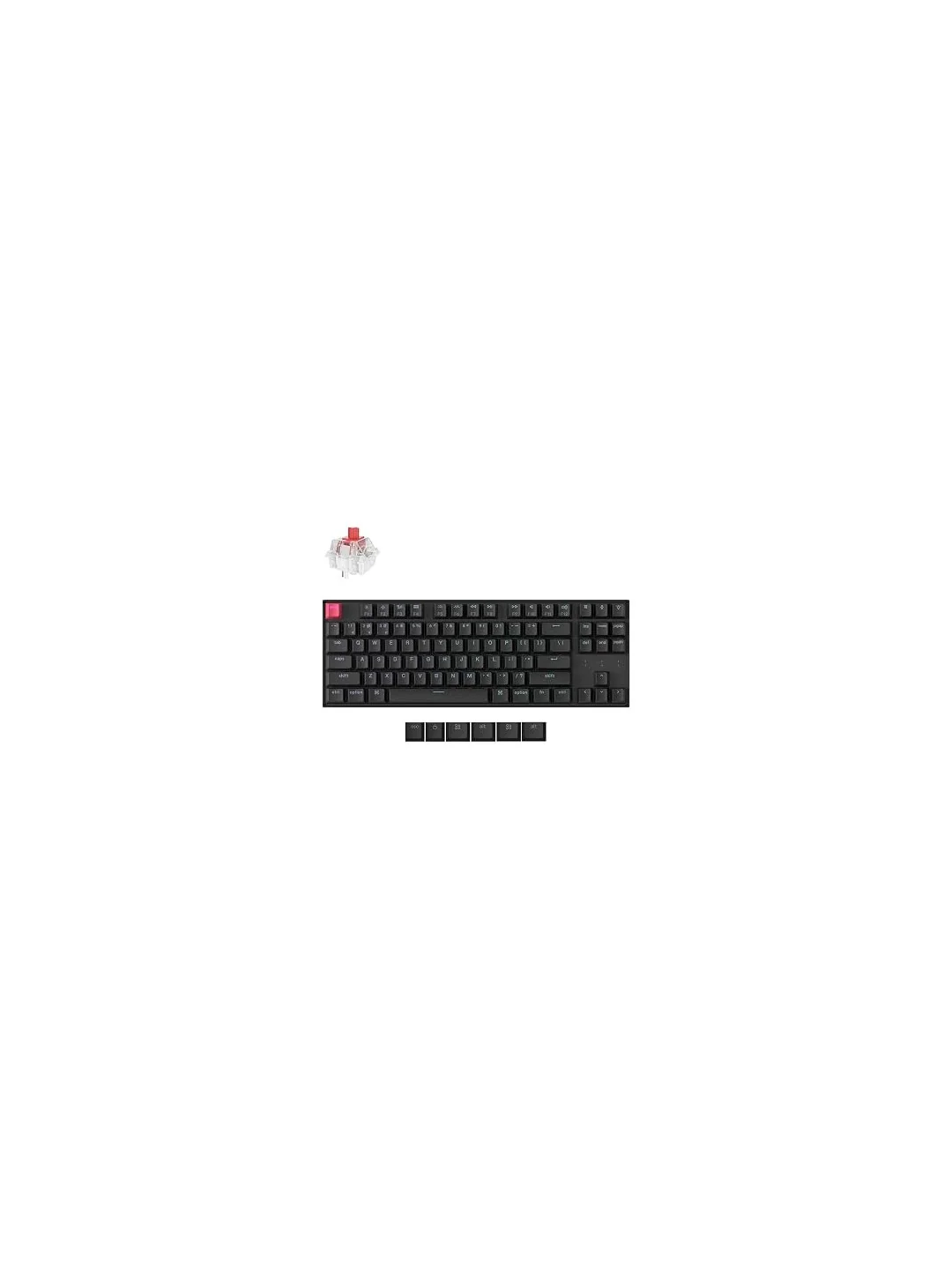 Клавиатура Keychron V2 68 Key QMK Keychron K PRO Red Hot-Swap RGB Knob Frosted Black 2