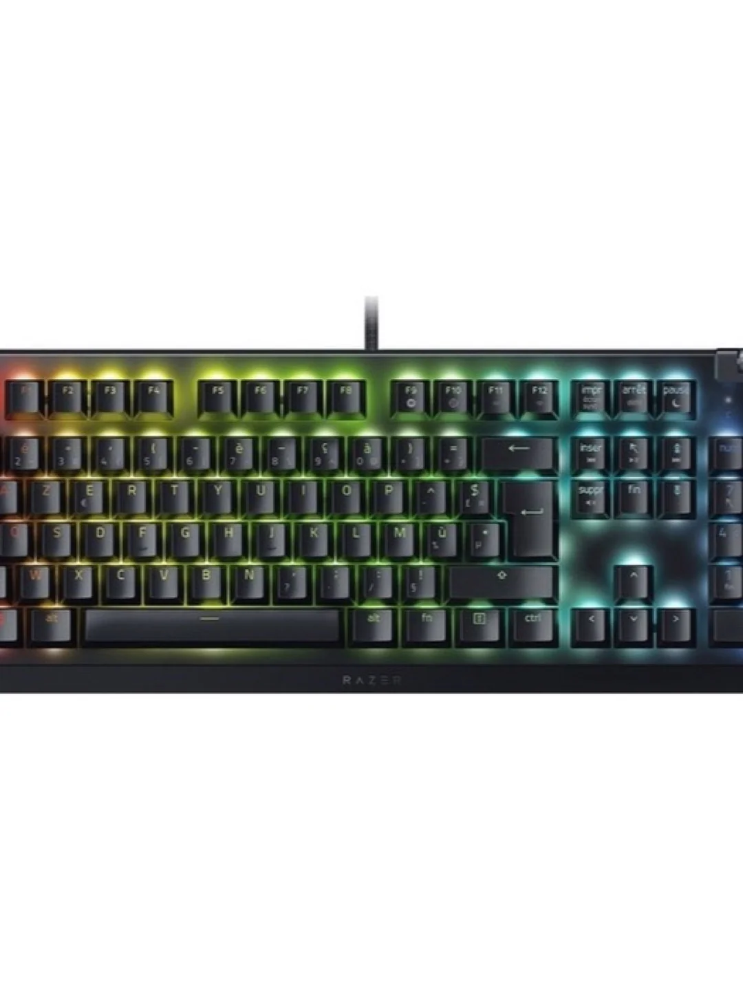 Клавиатура проводная Razer Keyboard mechanical BlackWidow V4 X, 110key, Yellow Switch, USB-A, EN/RU, RGB, black 2