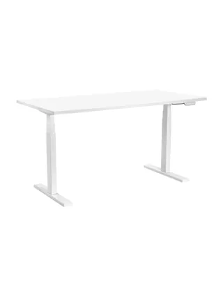 2E CE150W-MOTORIZED kompyuter stoli, balandlikni sozlash, elektr privod 220V, 62/128x150x75cm, oq
