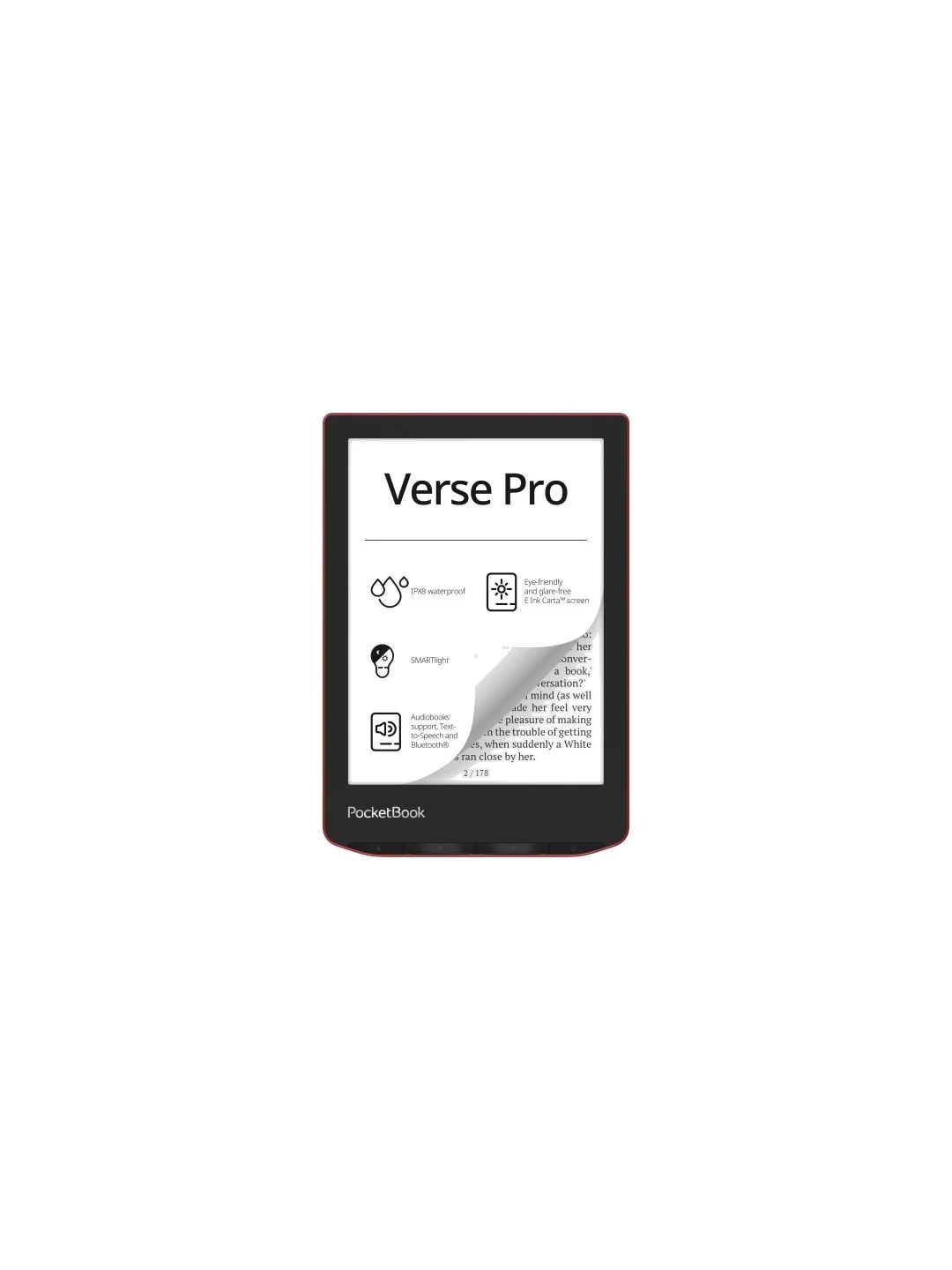 Электронная книга PocketBook 634 Verse Pro, Passion Red