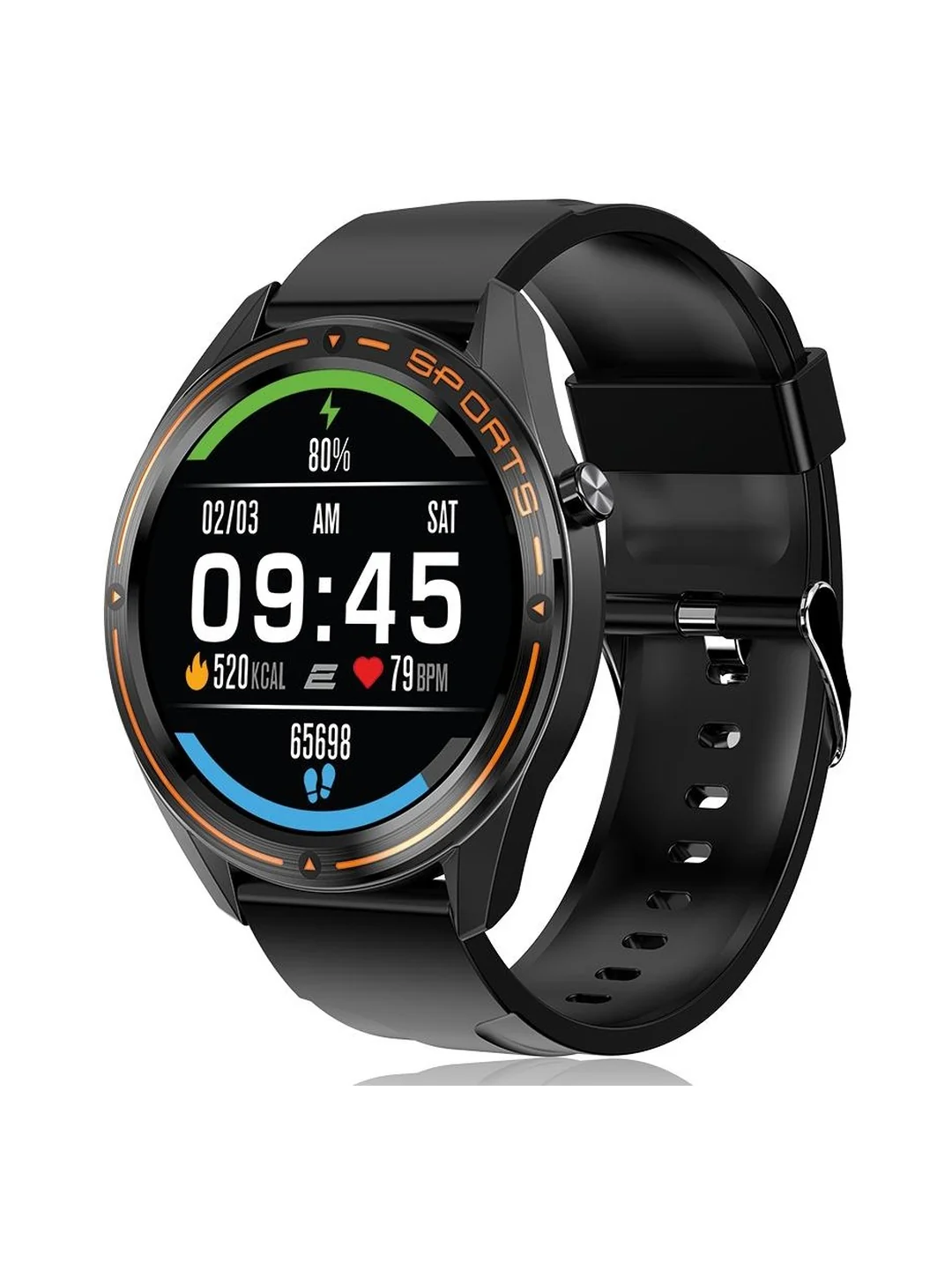 Smart-soat 2E Motion GT 46 mm Black-Orange