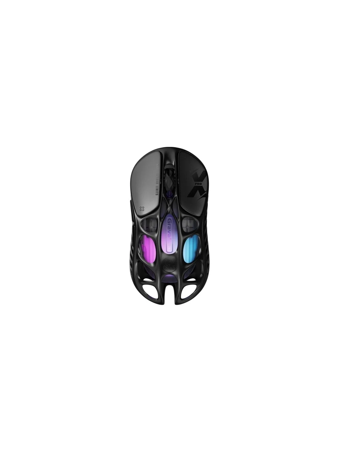 Мышь GravaStar Mercury X Pro, 8K, BT/WL/USB-A, RGB, чорний