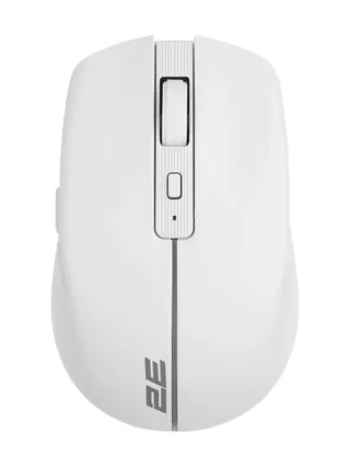 2E MF270 Silent simsiz zaryadlanuvchi sichqoncha Oq