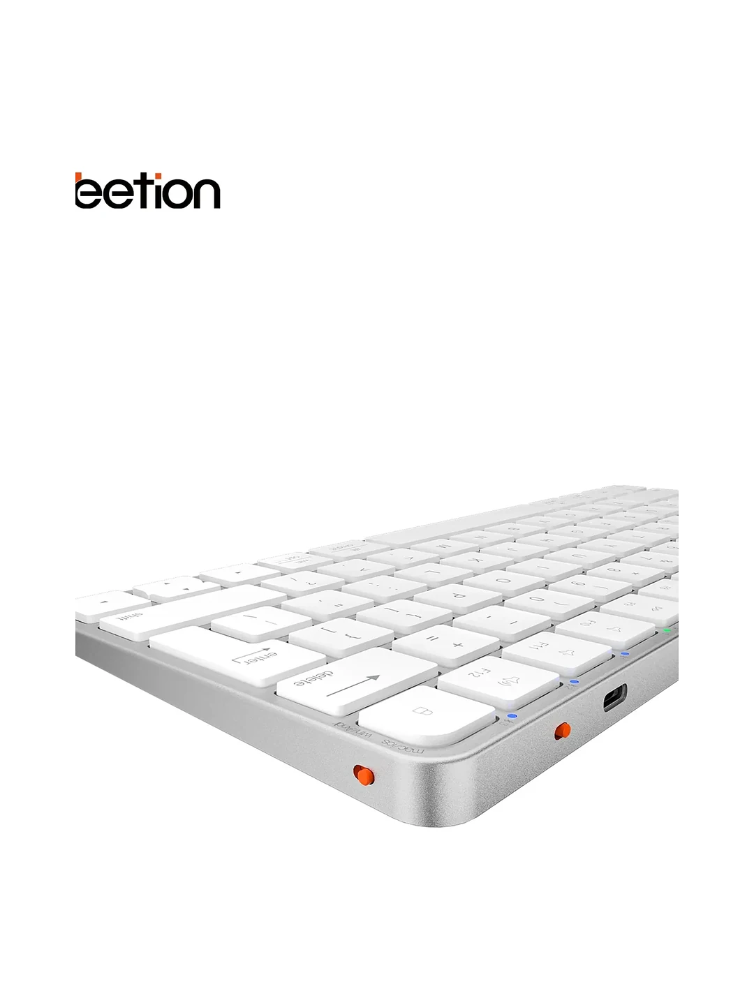 KEYBOARD WIRELESS K210MW WHITE MEETION 2
