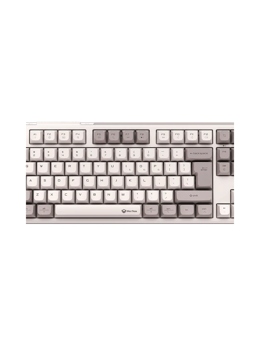 KEYBOARD WIRELESS MK14 WHITE MEETION 2