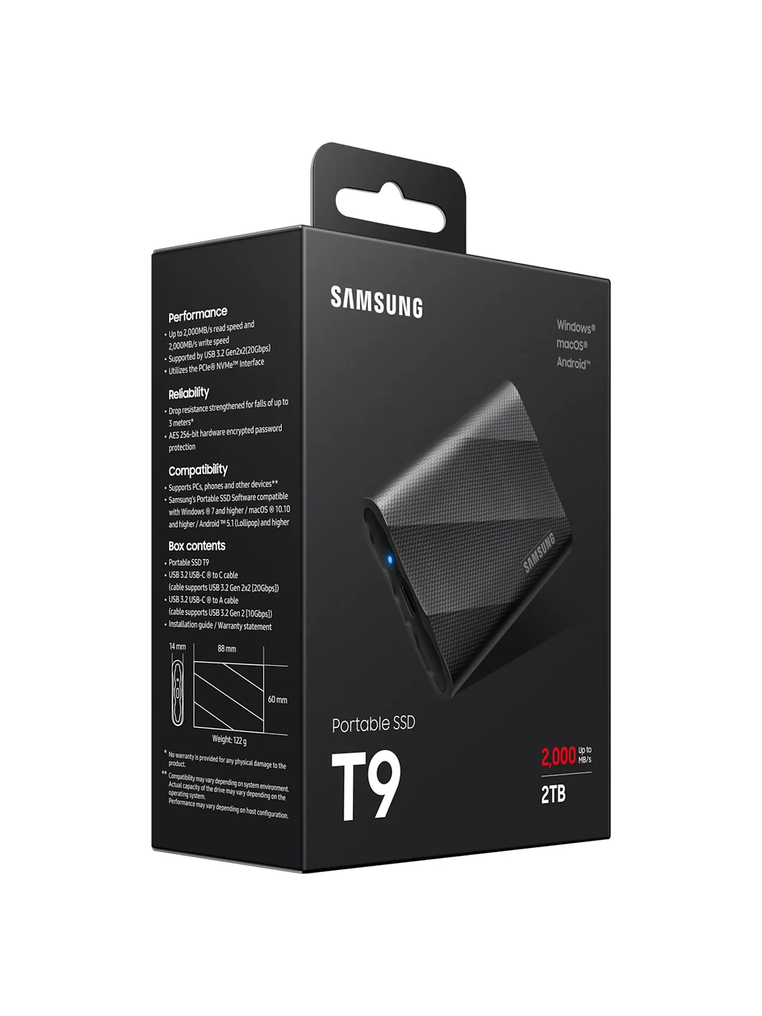 SSD USB SAMSUNG T9 2TB SAMSUNG