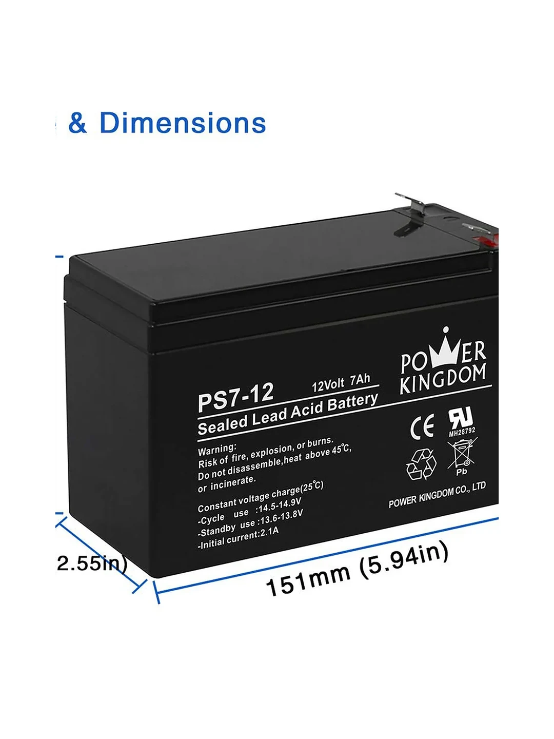 UPS POWER KINGDOM 12V/7AH POWER KINGDOM 2
