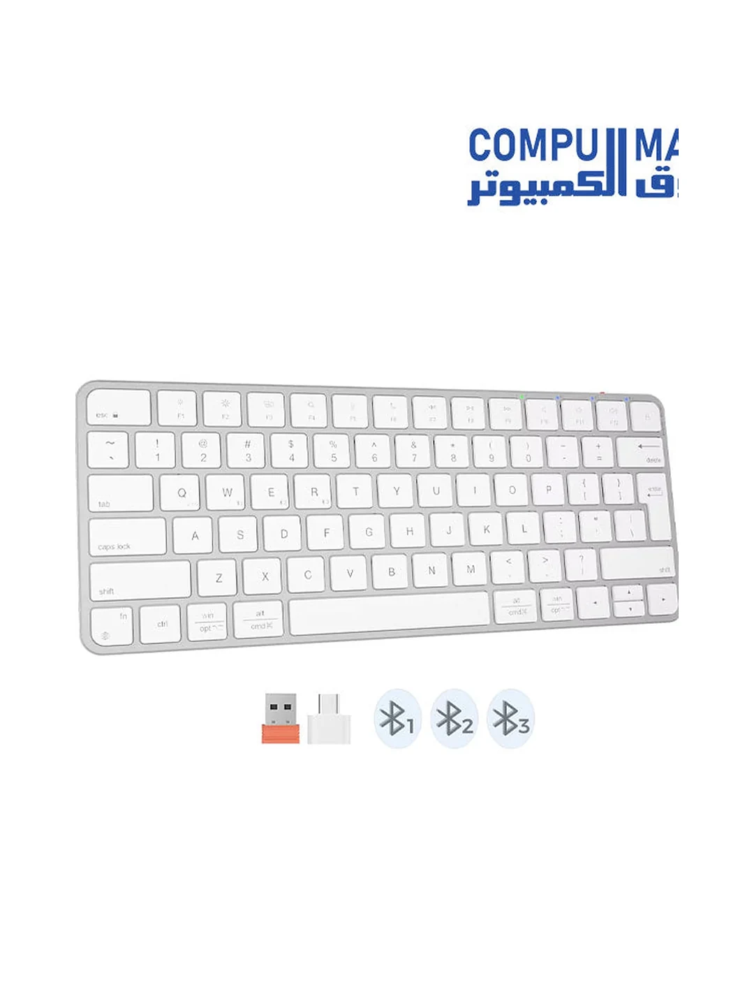 KEYBOARD WIRELESS K210MW WHITE MEETION