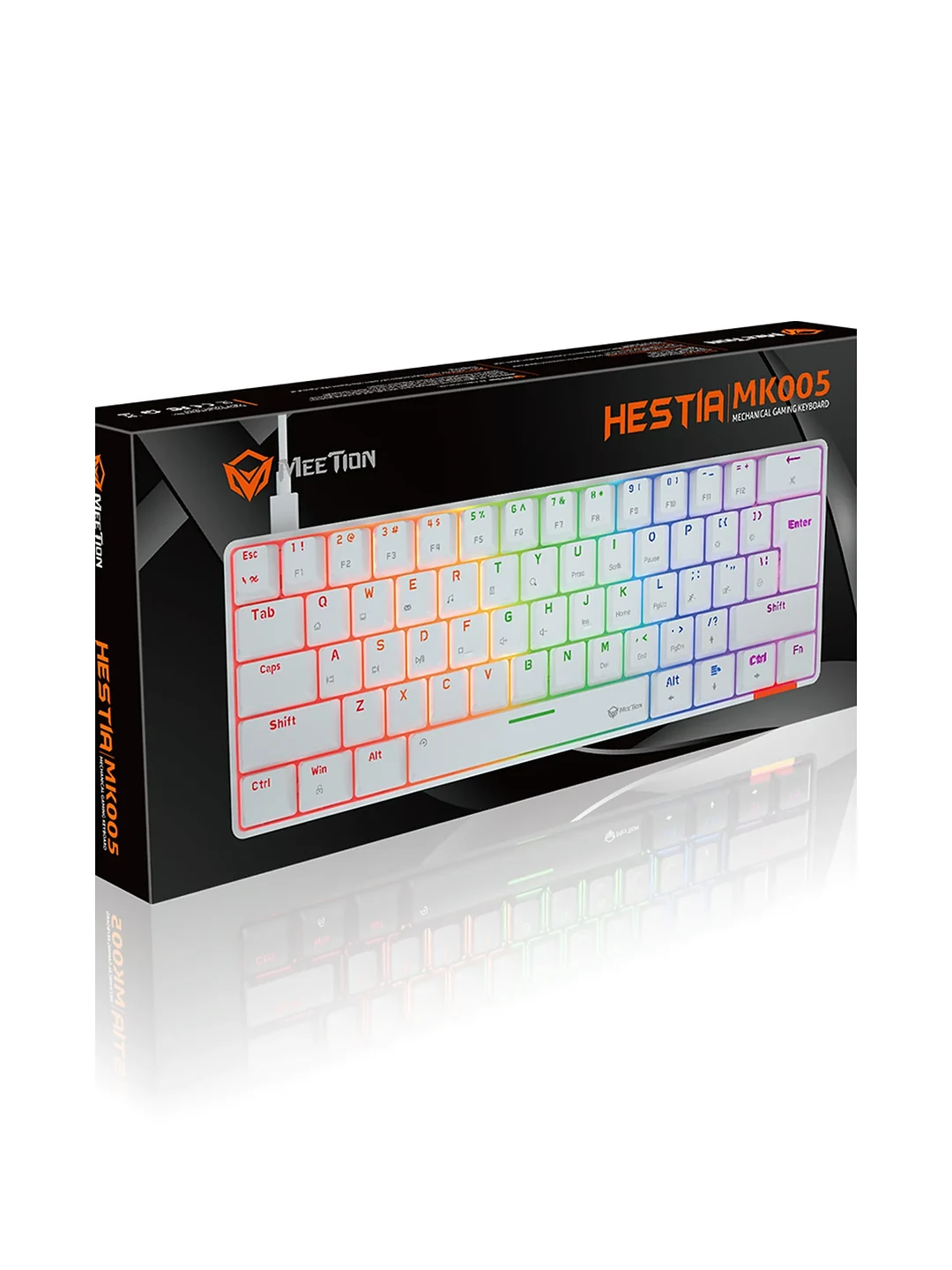 KEYBOARD MK005BT WHITE MEETION 2