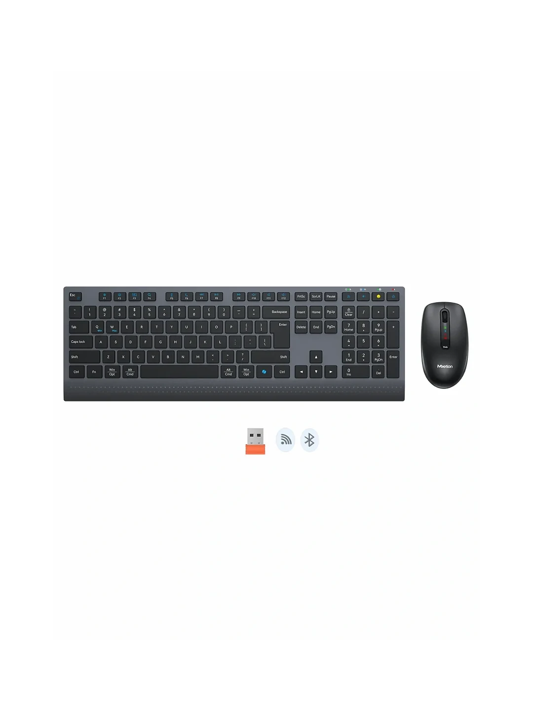 KEYBOARD WIRELESS COMBO C2000 BLACK MEETION