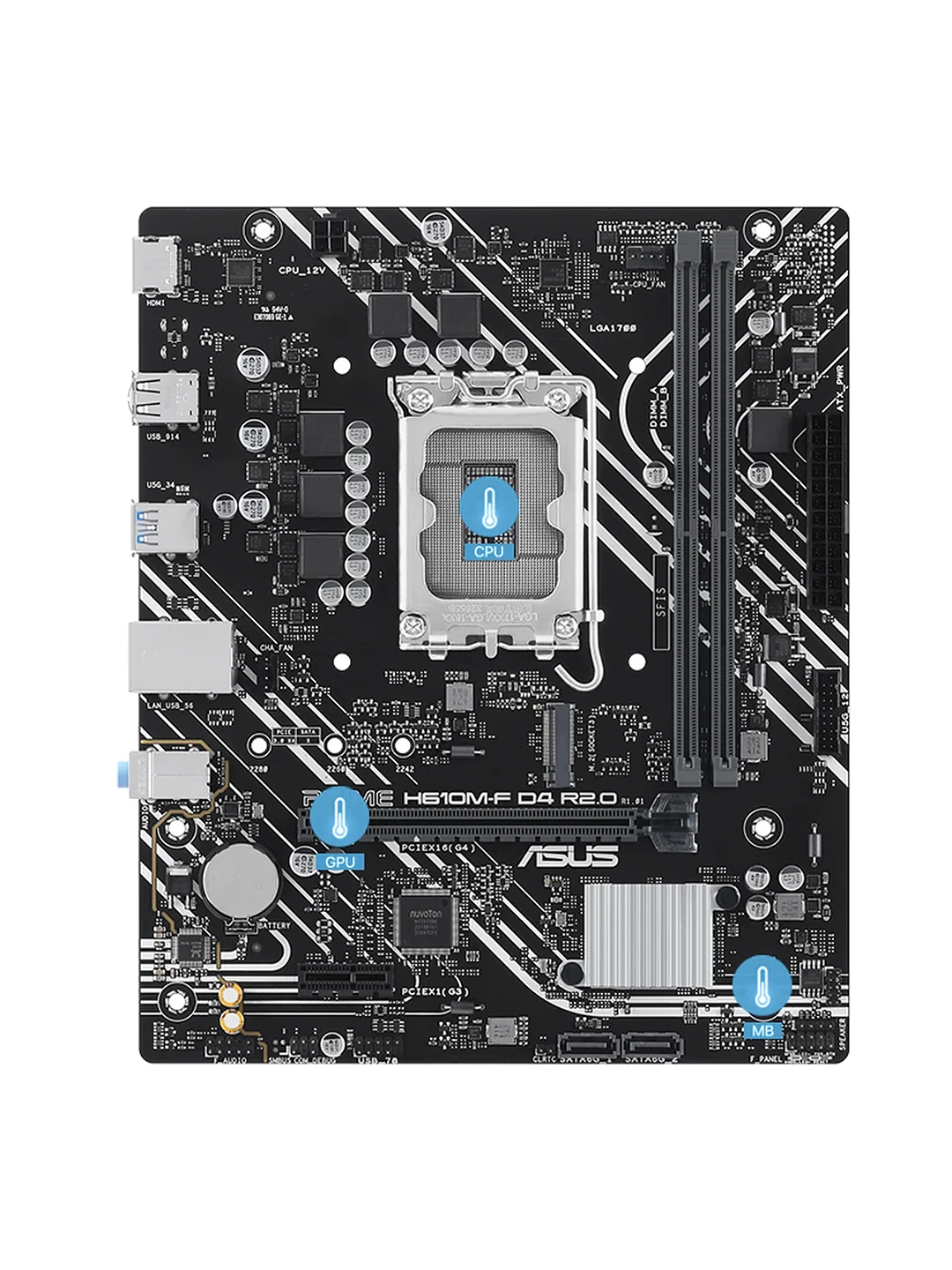 MOTHERBOARD ASUS PRIME H610M-F D4 R2.0 2
