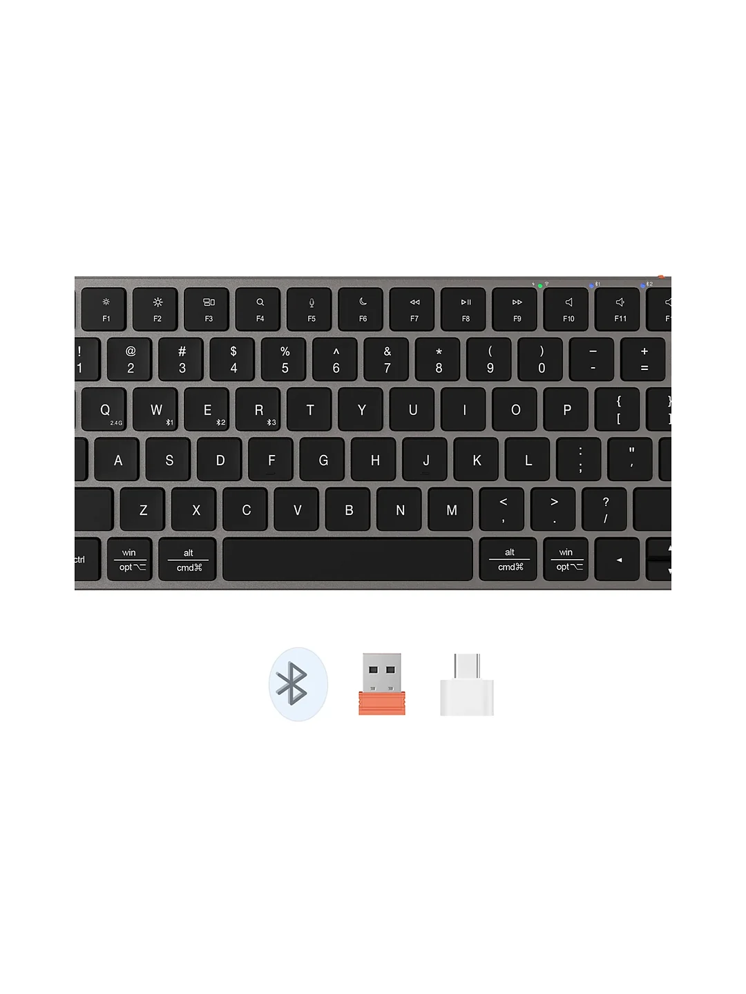 KEYBOARD WIRELESS K210MW BLACK MEETION