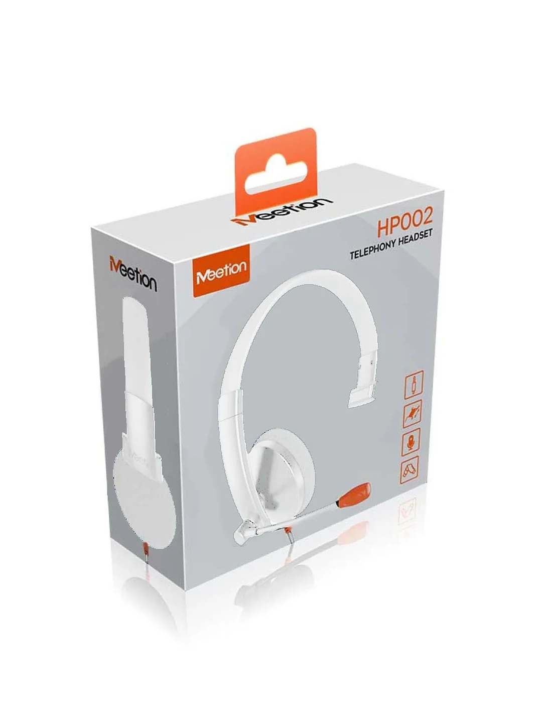 HEADSET HP002 WHITE GRAY MEETION