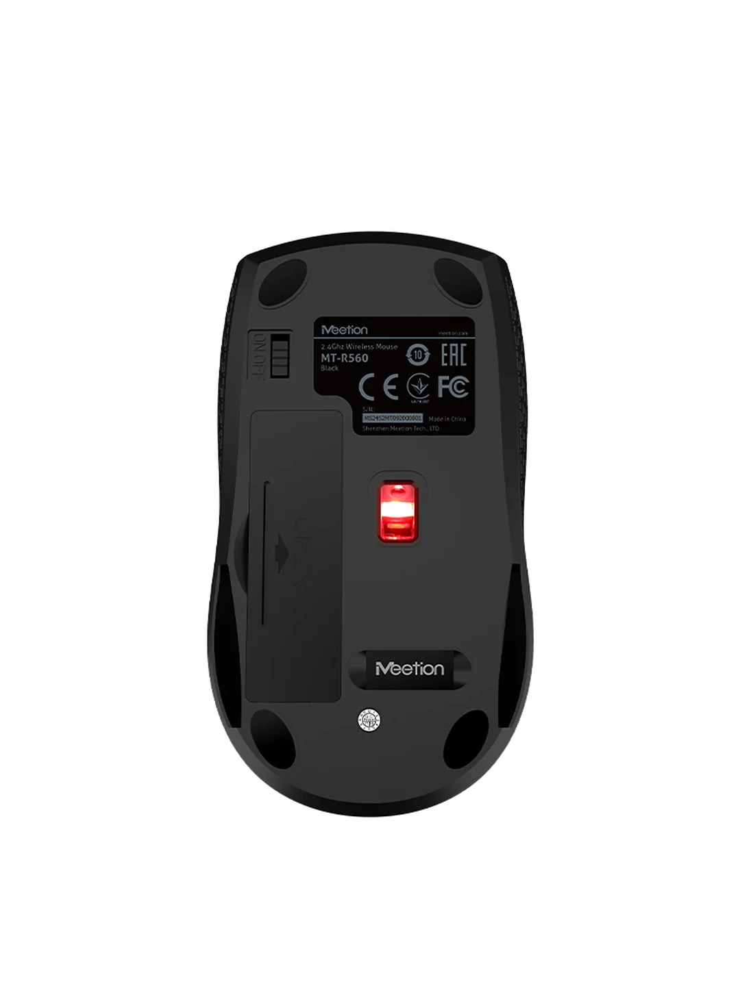 MOUSE WIRELESS R560 BLACK MEETION 3